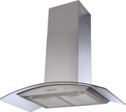 Amica KH 17091 E, Edelstahl Glasline Designhaube, 90 cm