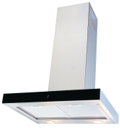 Amica KH 17126 E, Edestahl T-Line Black 60 Designhaube, 60 cm