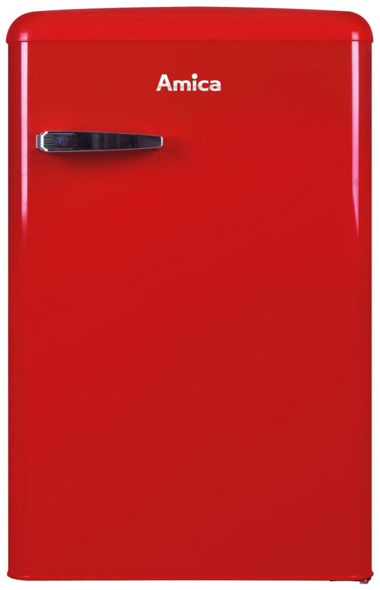 Amica KSR 361 160 R Kühlschrank rot Retro 87,5cm EEK:D