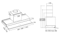 Falmec Move 60 Flachlüfter Edelstahl Glas 60cm EEK:B