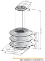 Silverline CMI 594 W Comet Isola Premium 50cm Inselhaube 