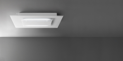 Falmec Aura Design+ Deckenhaube Glas weiß 120cm