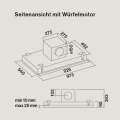 Falmec Nube Design+ Deckenhaube Edelstahl 90cm