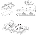 Falmec Nuvola 140 Deckenlüfter weiß 140cm EEK:C