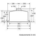 Neff D57ML66N1 (DML 5766 N) Lüfterbaustein Edelstahl 70cm EEK:A++