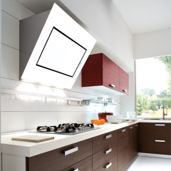 Falmec Quasar 120 Glas weiß Wandhaube 120cm EEK:A