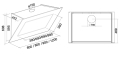 Falmec Quasar 120 Glas weiß Wandhaube 120cm EEK:A
