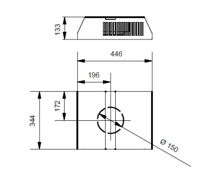 Baumann AWG-900 Außenwandgebläse externer Motor 