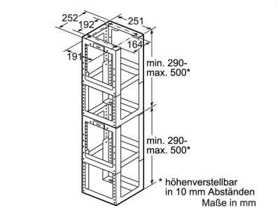 Bosch DHZ 1252 Montageturmverlängerung 1000mm