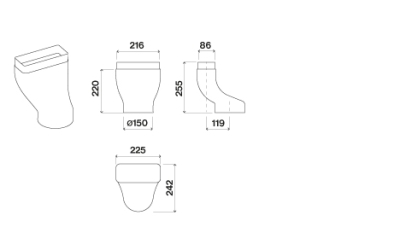 Falmec 101642 Verbindungselement E-LI links Piano Einzelabsaugung KACL.760 Falmec 101642 Verbindungselement E-LI links Piano Einzelabsaugung KACL.760