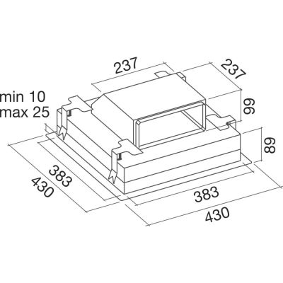 Falmec 101637 Umluftbox Carbon.Zeo Deckenlüfter 