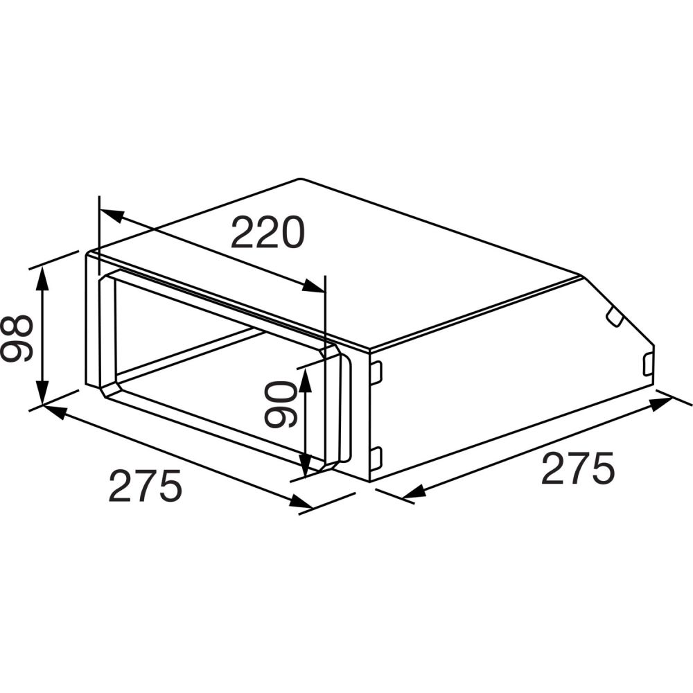 Falmec 101249 Umlenkstück Deckenlüfter KACL.789 Falmec 101249 Umlenkstück Deckenlüfter KACL.789