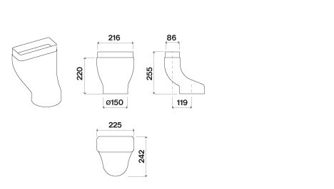 Falmec 101642 Verbindungselement E-LI links Piano Einzelabsaugung KACL.760 Falmec 101642 Verbindungselement E-LI links Piano Einzelabsaugung KACL.760