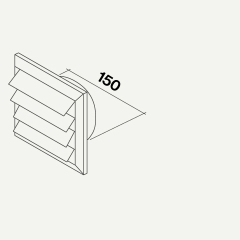 Falmec 101669 Lüftungsgitter außen KACL.348