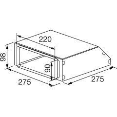 Falmec 101249 Umlenkstück Deckenlüfter KACL.789