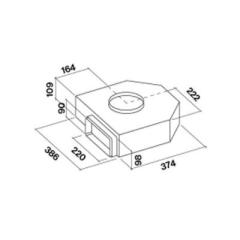 Falmec 101641 Sockelmotor Piano Einzelabsaugung KACL.701#41F