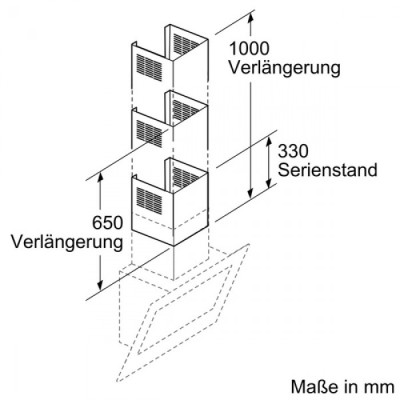 Siemens LZ12320 Kaminverlängerung 1000mm