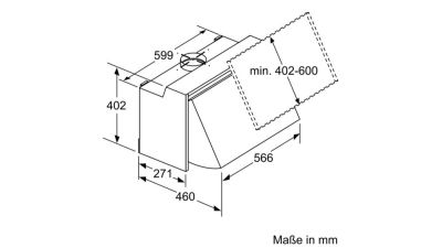 Neff D64MAC1X0 (DMAC641X) Zwischenbauhaube silber EEK:B