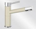 Blanco Alta Compact Silgranit jasmin/chrom HD Festauslauf 515318 Blanco Alta Compact Silgranit jasmin/chrom HD Festauslauf 515318