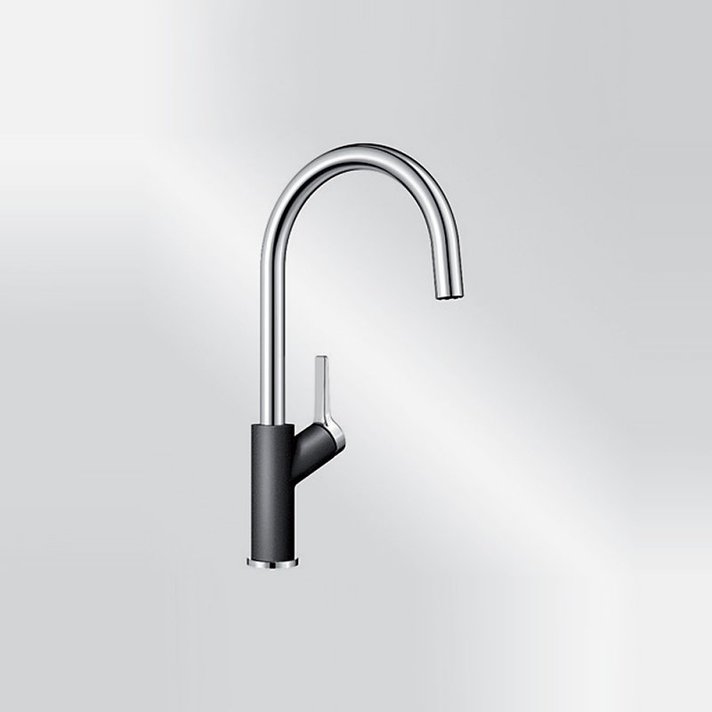 Blanco Carena Silgranit anthrazit/chrom HD Festauslauf 520971 Blanco Carena Silgranit anthrazit/chrom HD Festauslauf 520971