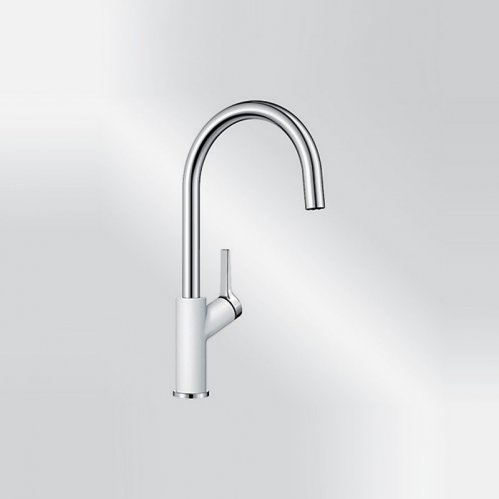 Blanco Carena Silgranit weiß/chrom HD Festauslauf 520975