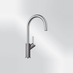 Blanco Carena Silgranit alumetallic/chrom HD Festauslauf 520973