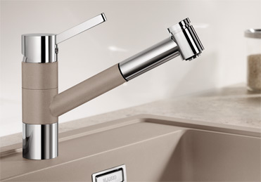 Blanco Tivo-S chrom/Silgranit HD Zugauslauf alumetallic 517611