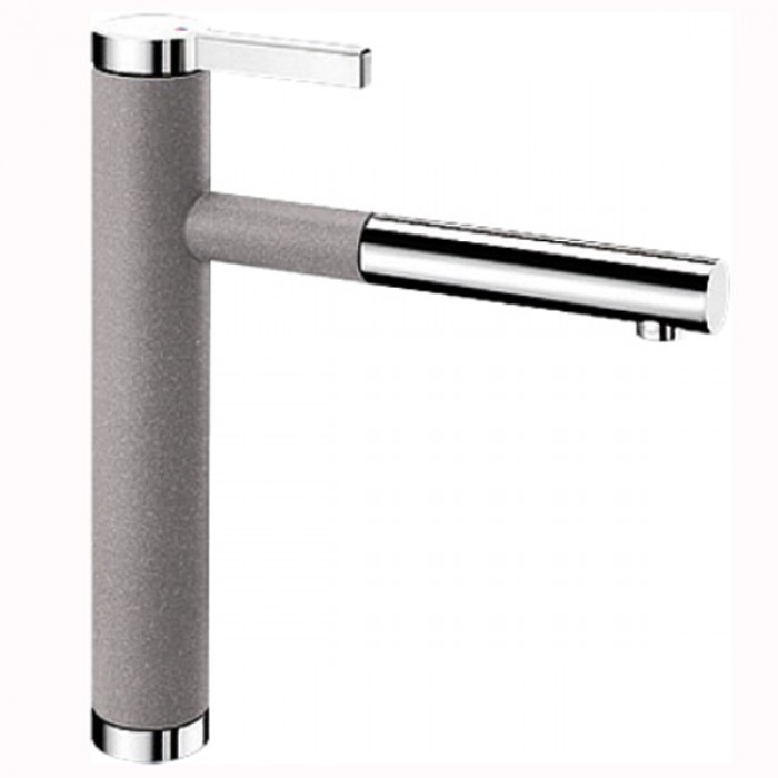 Blanco Linee-S Silgranit-Look alumetallic/chrom HD Zugauslauf 518439 Blanco Linee-S Silgranit-Look alumetallic/chrom HD Zugauslauf 518439