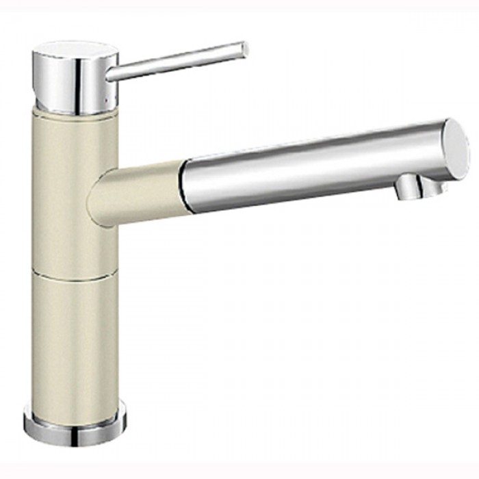 Blanco Alta-S Compact Silgranit/Chrom zweifarbig HD Zugauslauf jasmin 515328