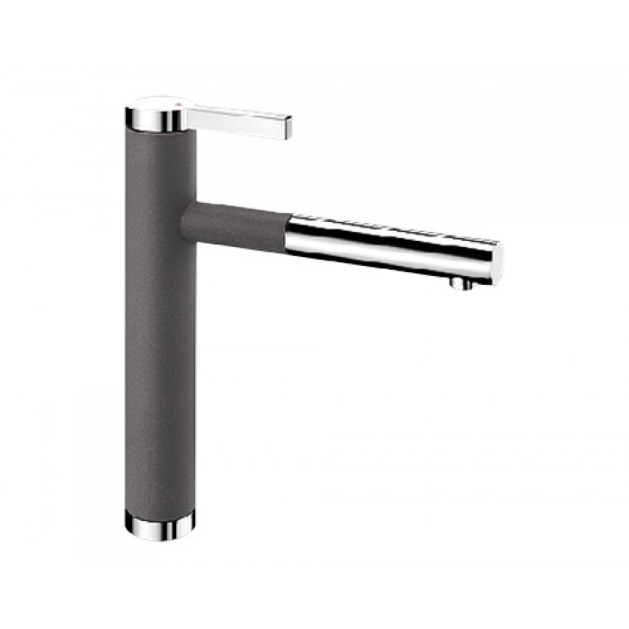 Blanco Linee-S Silgranit-Look felsgrau/chrom HD Zugauslauf 518804