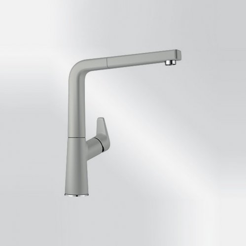 Blanco Avona-S Silgranit perlgrau HD Zugauslauf 521286