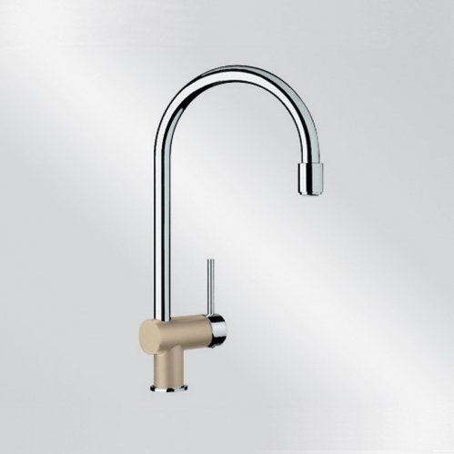 Blanco Filo-S Silgranit-Look champagner/chrom HD Zugauslauf 513990 Blanco Filo-S Silgranit-Look champagner/chrom HD Zugauslauf 513990