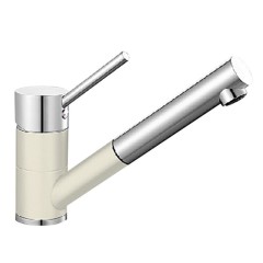 Blanco Antas-S Silgranit-Look chrom zweifarbig HD Zugauslauf jasmin 515351