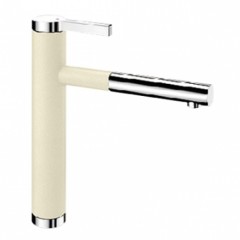 Blanco Linee-S Silgranit-Look jasmin/chrom HD Zugauslauf 518442