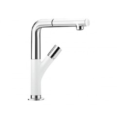 Blanco Yovis-S Silgranit/Chrom silgranitweiß/chrom HD Zugauslauf 518295