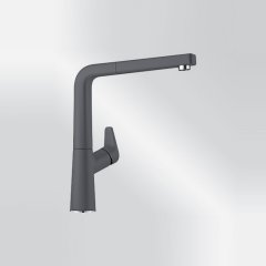 Blanco Avona-S Silgranit felsgrau HD Zugauslauf 521285