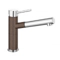 Blanco Alta-S Compact Silgranit/Chrom zweifarbig HD Zugauslauf cafe 515334
