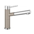 Blanco Alta-S Compact Silgranit/Chrom zweifarbig HD Zugauslauf tartufo 517634
