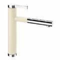 Blanco Linee-S Silgranit-Look jasmin/chrom HD Zugauslauf 518442
