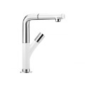 Blanco Yovis-S Silgranit/Chrom silgranitweiß/chrom HD Zugauslauf 518295