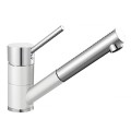 Blanco Antas-S Keramik-Look Chrom zweifarbig HD Zugauslauf keramikweiß 516070