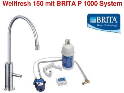 Franke Wellfresh 150 mit Britta P1000-System Filterarmatur Festauslauf HD Edelstahl 120.0179.564