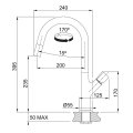 Franke Fluence chrom HD Festauslauf 115.0352.508