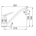 Franke Novara Plus chrom HD Festauslauf 115.0347.142