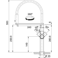 Franke Centinox Semi Pro Edelstahl Brause HD 115.0547.855