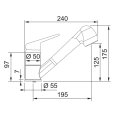 Franke Novara Plus chrom HD Schlauchbrause 115.0347.111 