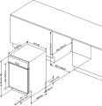 Amica EGSP 14695-1 E Einbau-Geschirrspüler integrierbar Edelstahl EEK:E