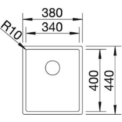 Blanco Claron 340-IF  Edelstahl Seidenglanz Einbauspüle 517210