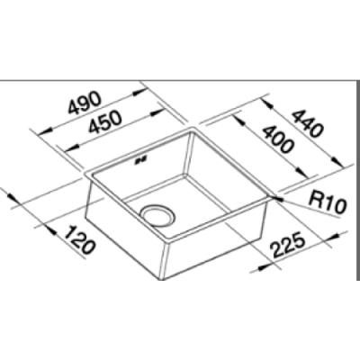 Blanco Claron 450-IF  Edelstahl Seidenglanz Einbauspüle  521574