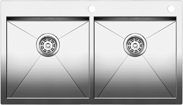 Blanco Zerox 400/400-IF/A Edelstahl Seidenglanz Einbauspüle 513703